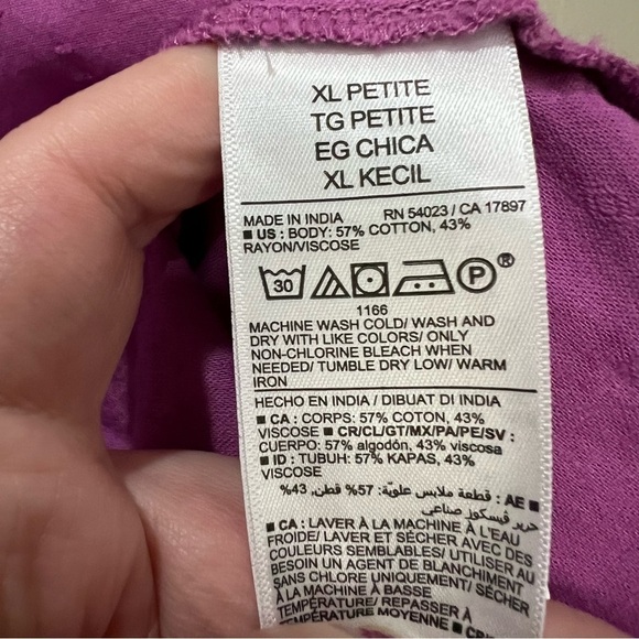 Old Navy XXL Lilac Tiered Strappy Dress in Artichoke Blossom 💯 Cotton P1 - Picture 5 of 7